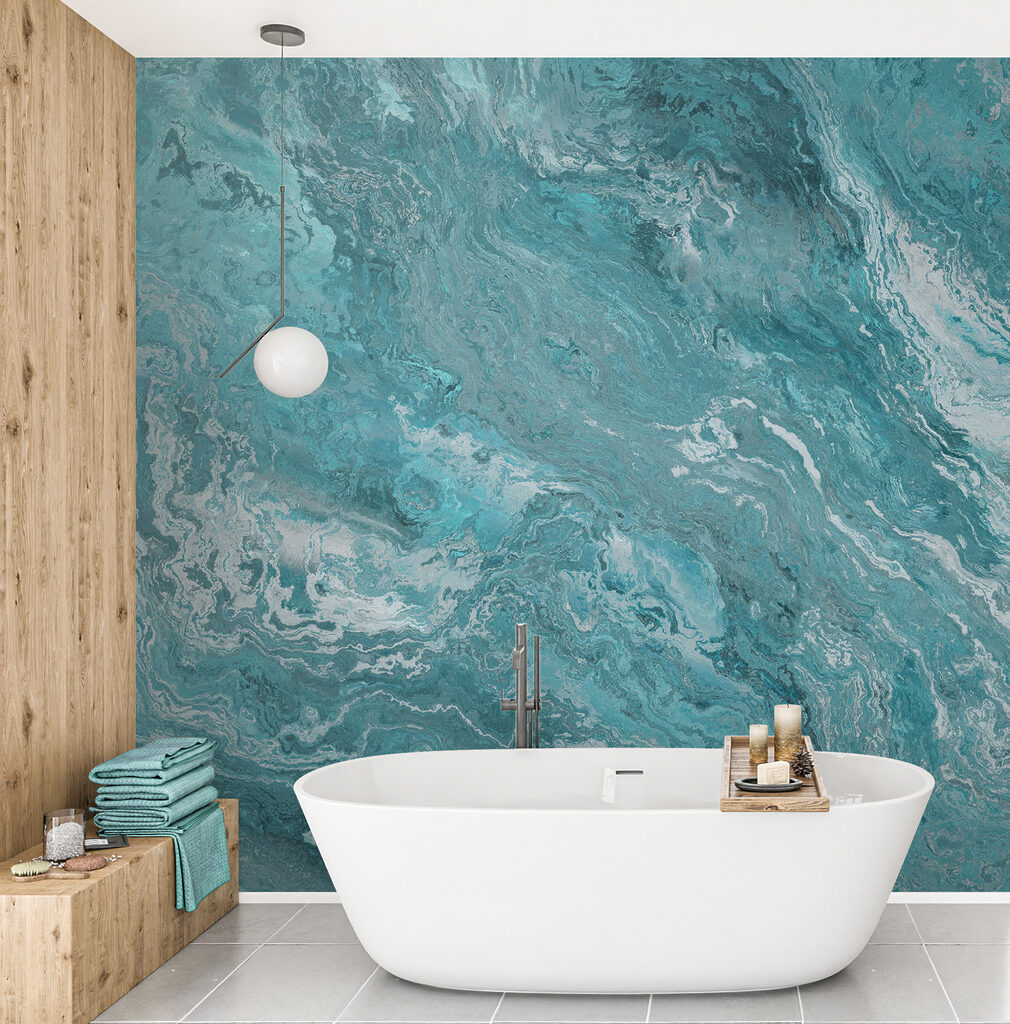 Ocean waves in abstract form