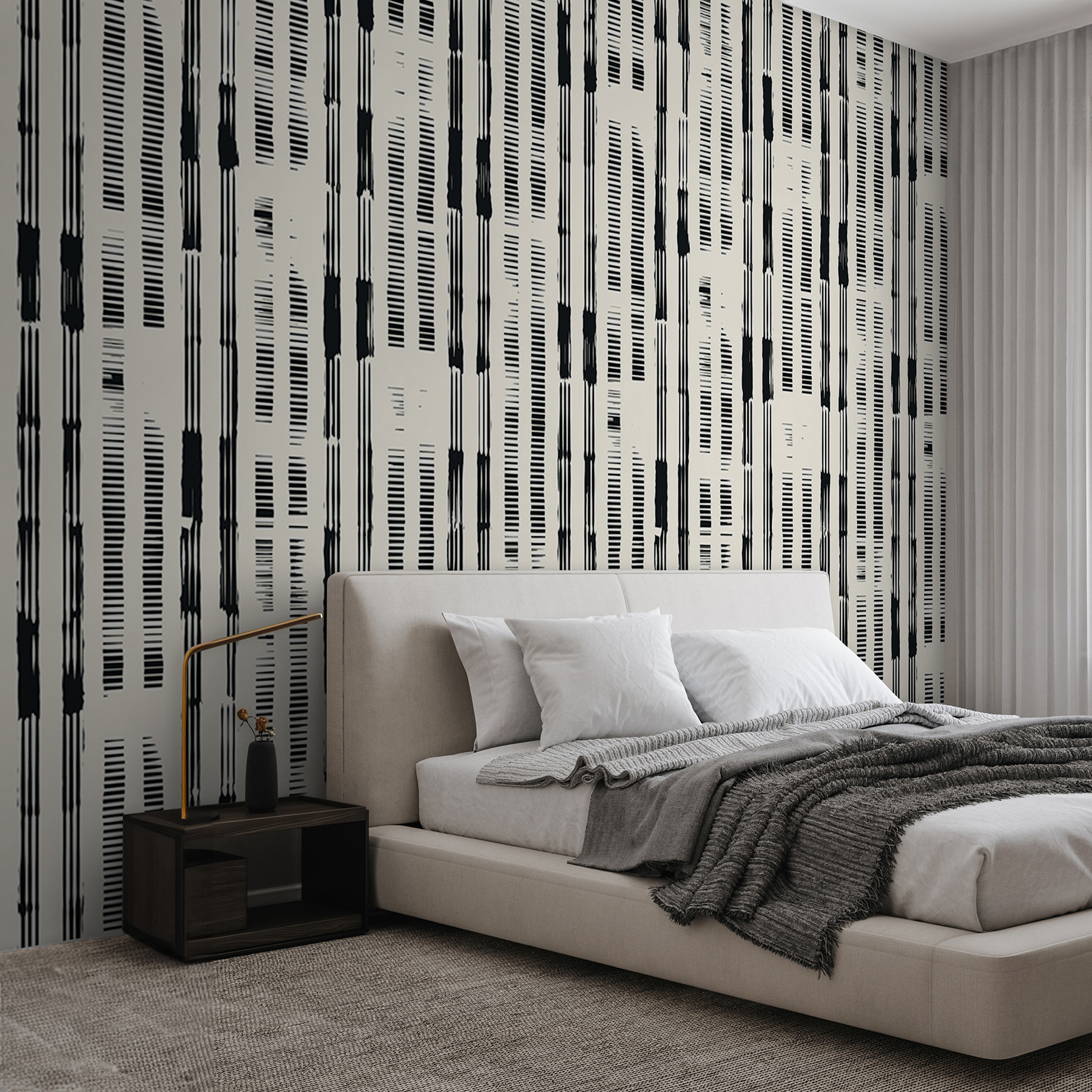 A black and white pattern