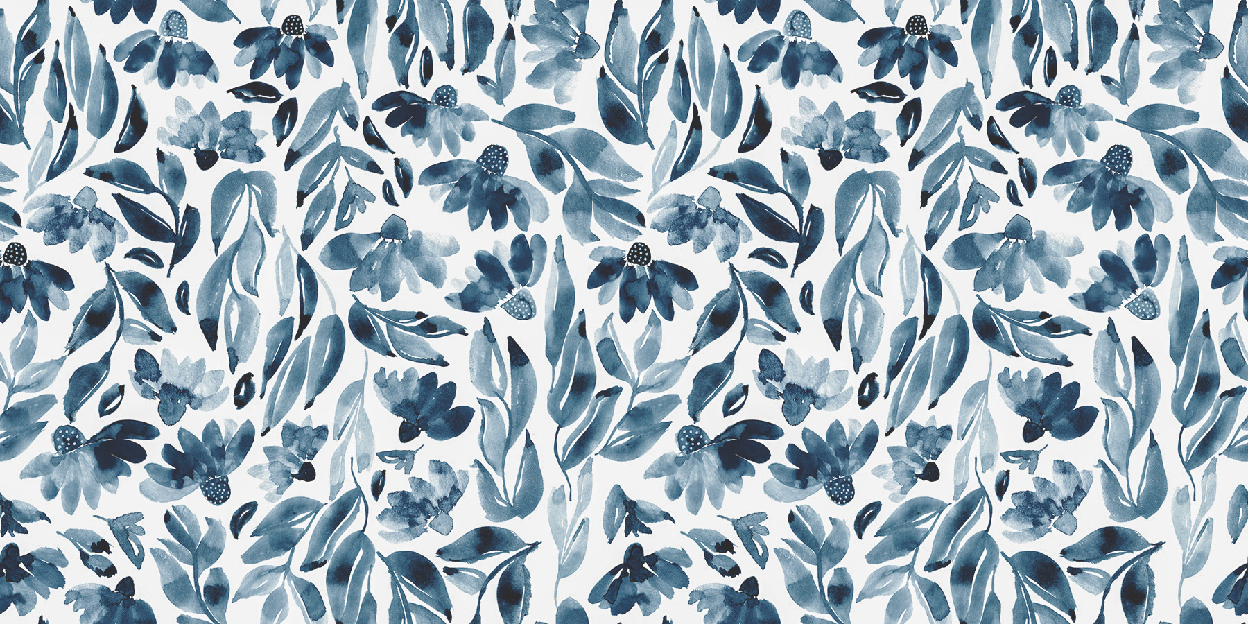 A pattern of flowers and leaves A pattern of flowers and leaves