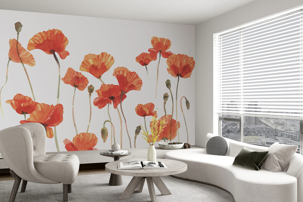 A group of orange flowers A group of orange flowers