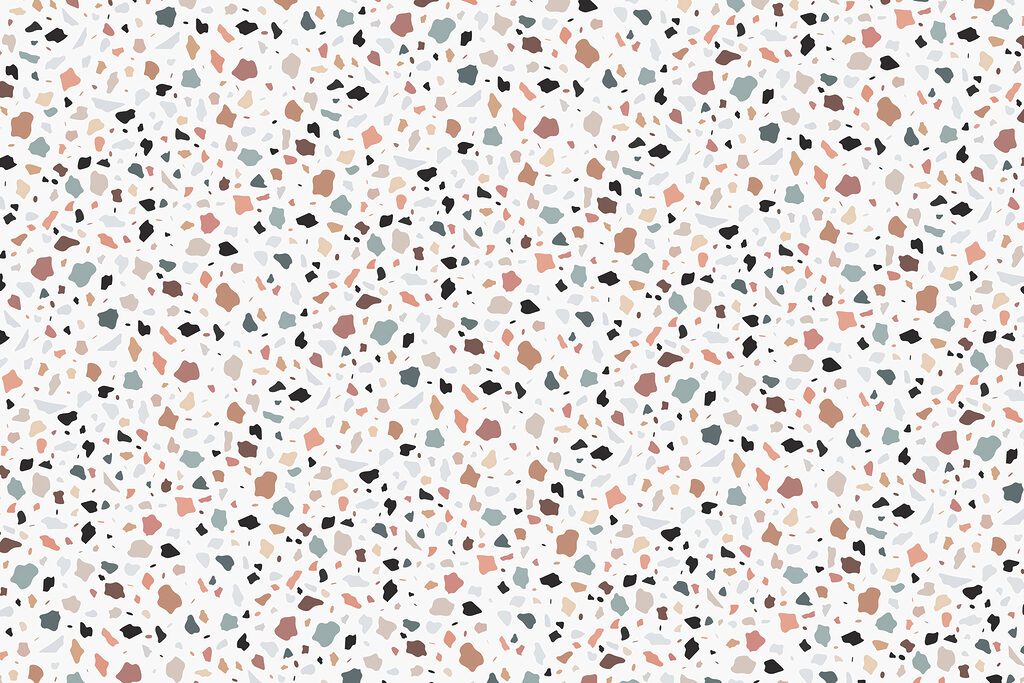 A multi colored speckled surface
