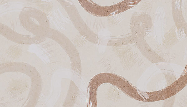 A white surface with brown paint on it A white surface with brown paint on it