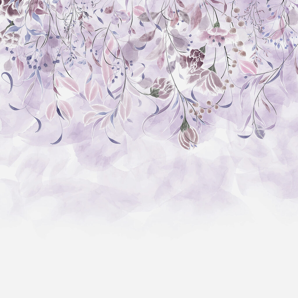 A purple and white floral design A purple and white floral design