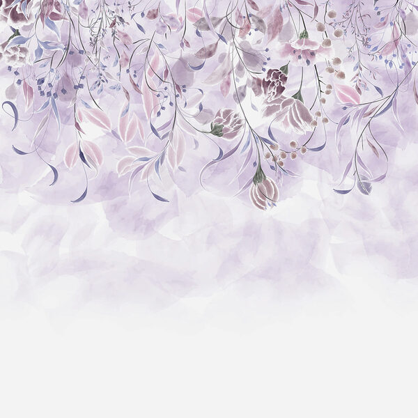 A purple and white floral design A purple and white floral design