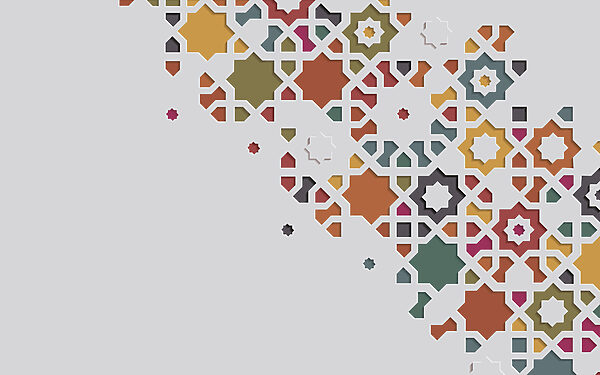 Bílé pozadí s barevným designem Bílé pozadí s barevným designem