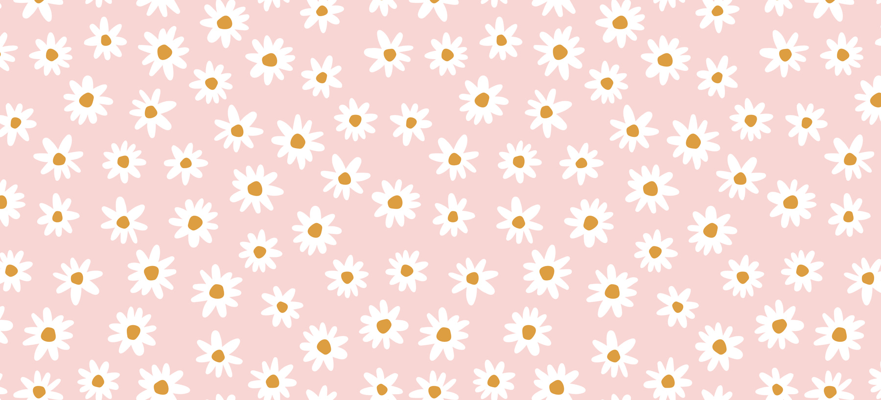 A pattern of white flowers on a pink background A pattern of white flowers on a pink background