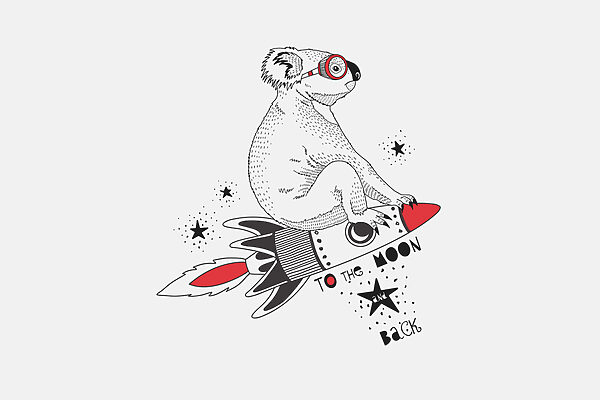 Koala na raketě Koala na raketě