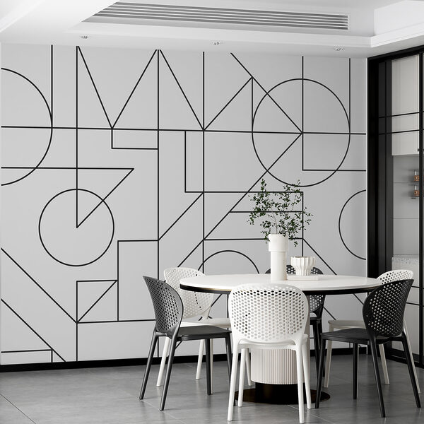 A pattern of black lines