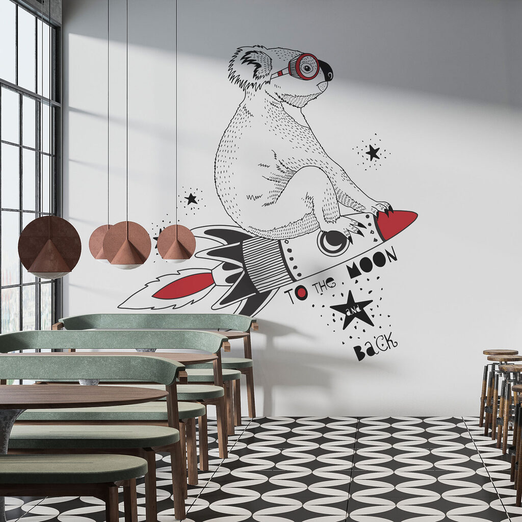 A koala on a rocket A koala on a rocket