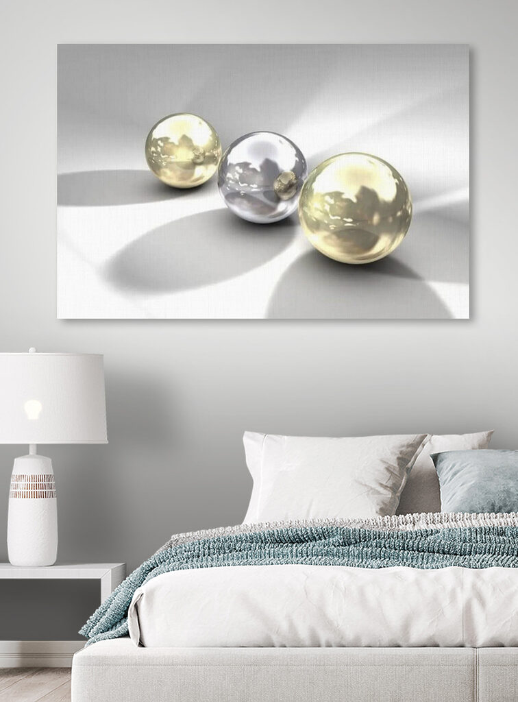 A group of shiny balls