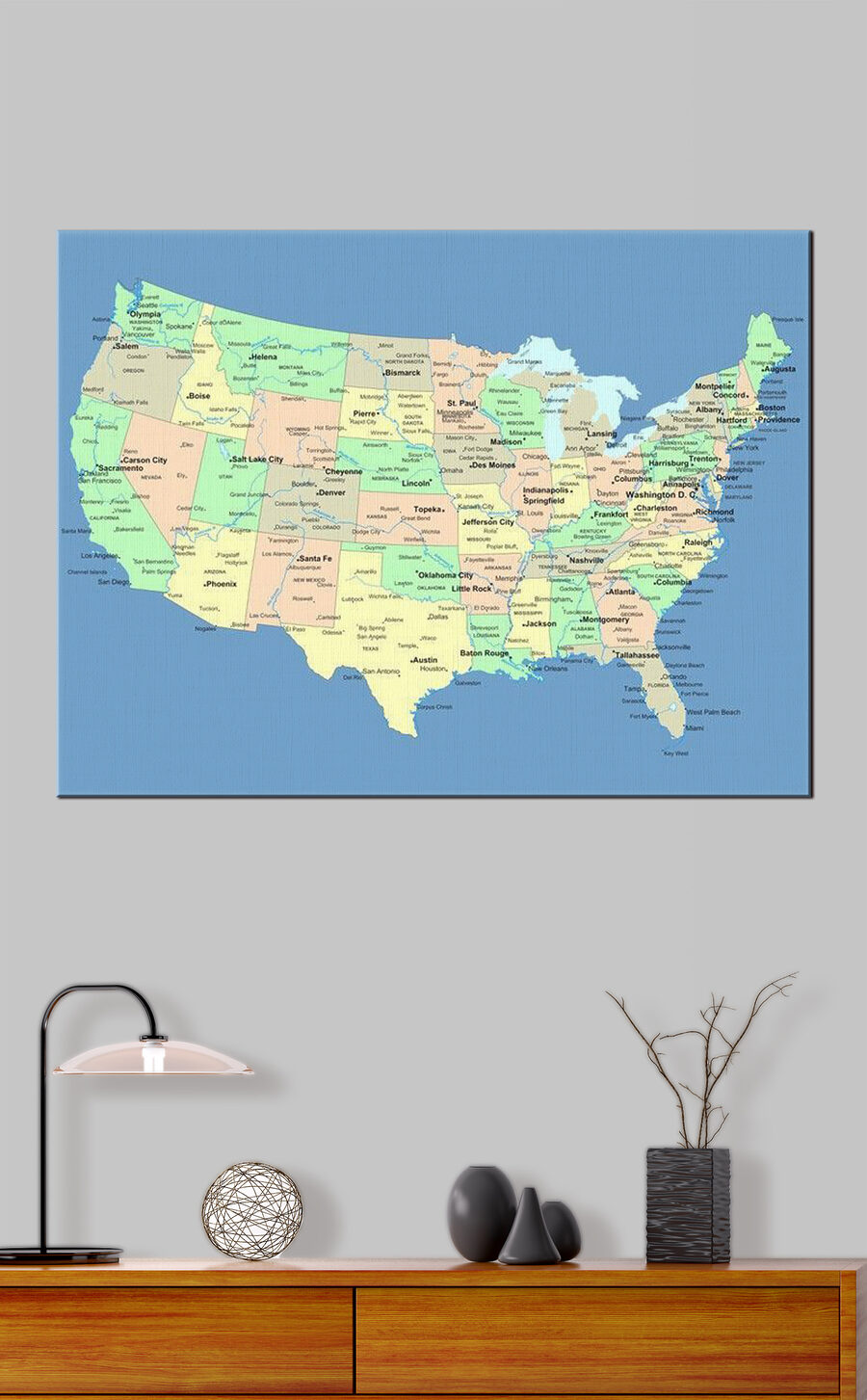 Mapa Spojených států Mapa Spojených států