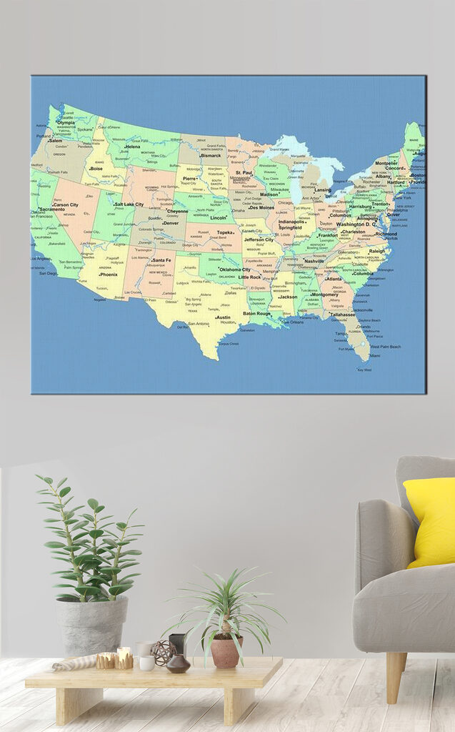A map of the united states