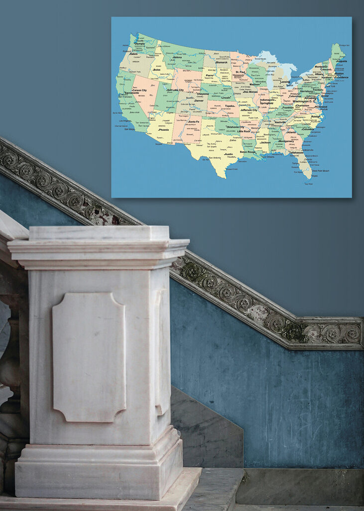 A map of the united states