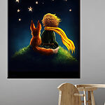 Obraz Liška a malý princ se dívají na hvězdy