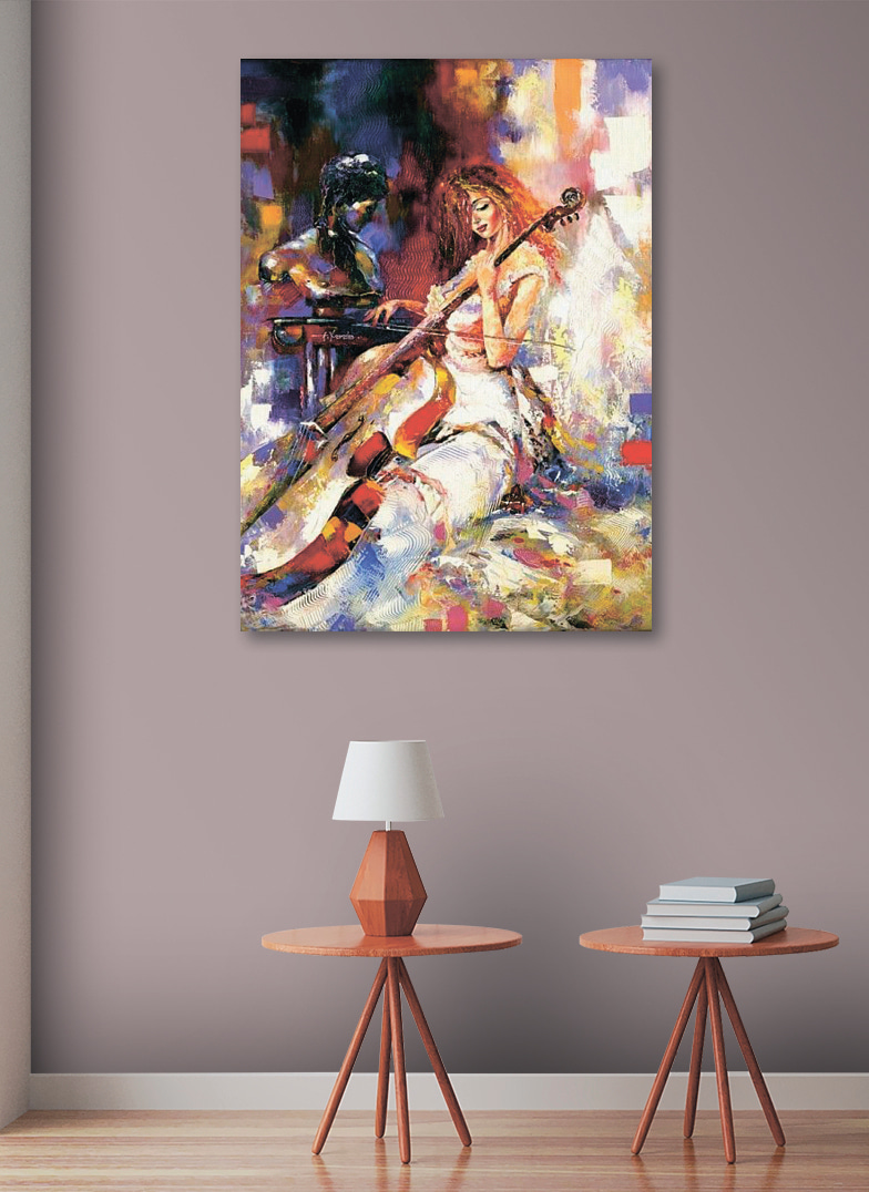 Žena hrající na violoncello