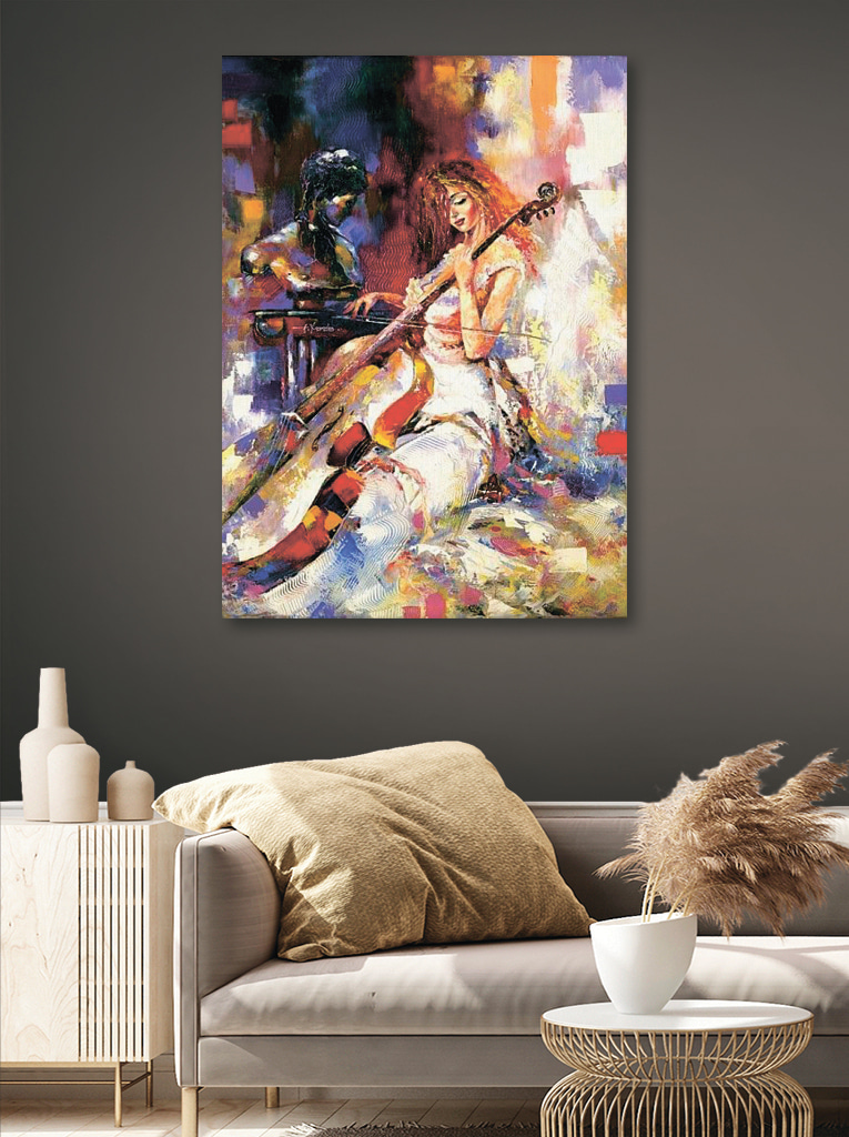 Žena hrající na violoncello