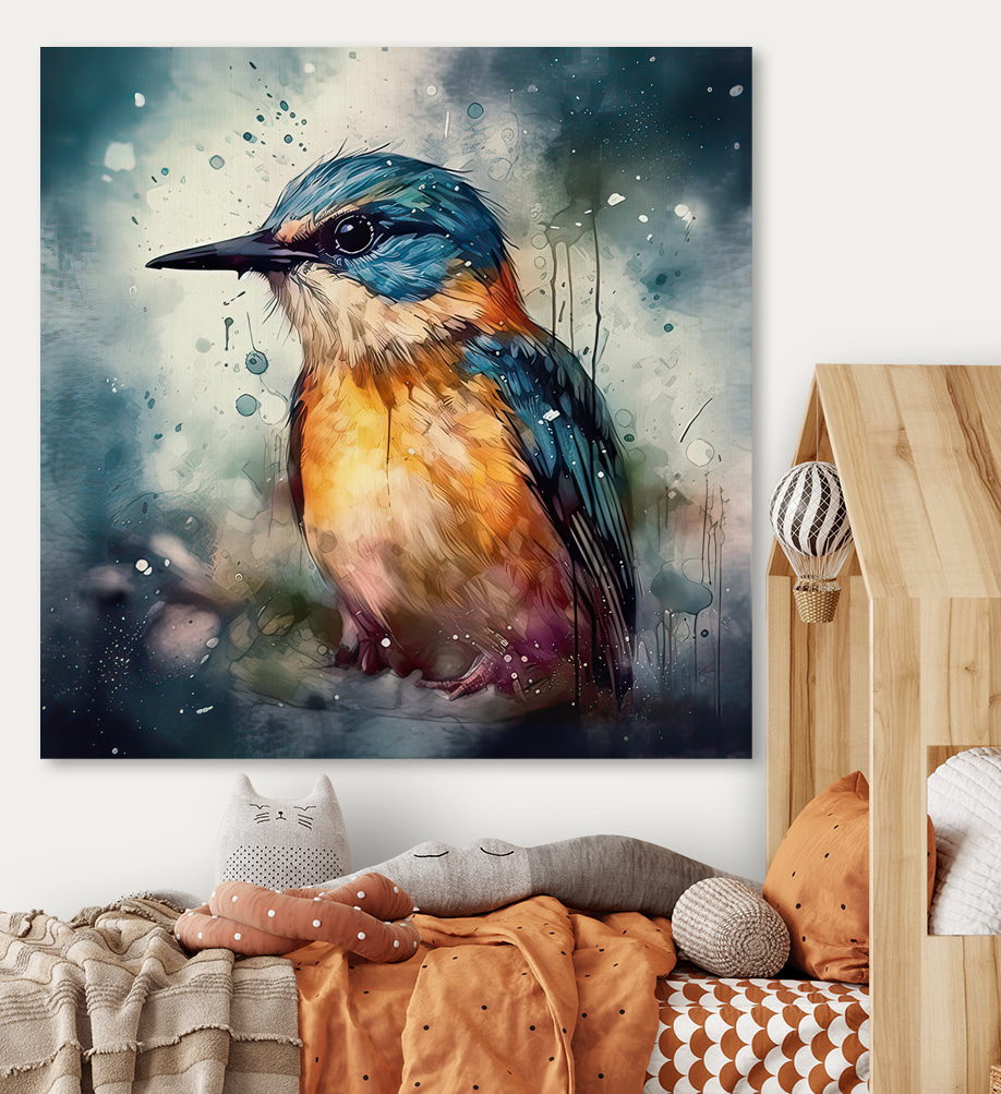 A bird sitting on a branch