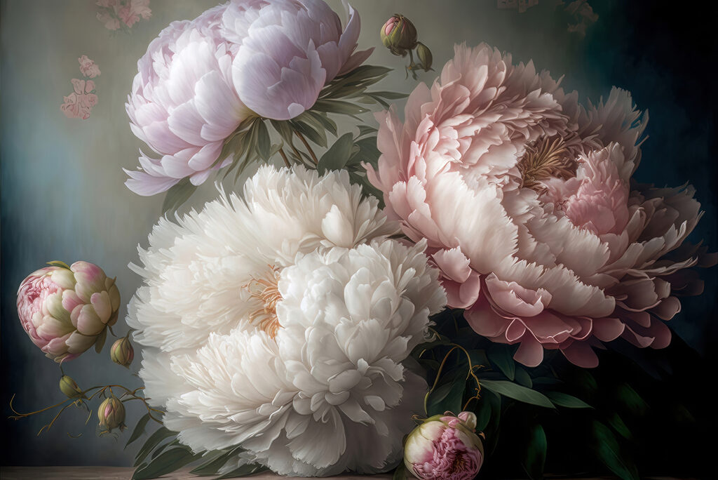 A close up of flowers