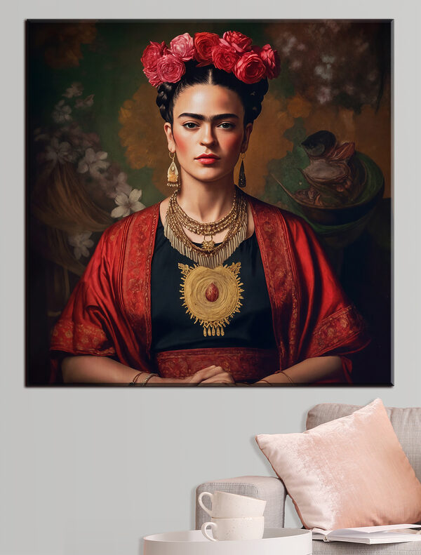 A woman with flowers in her hair A woman with flowers in her hair