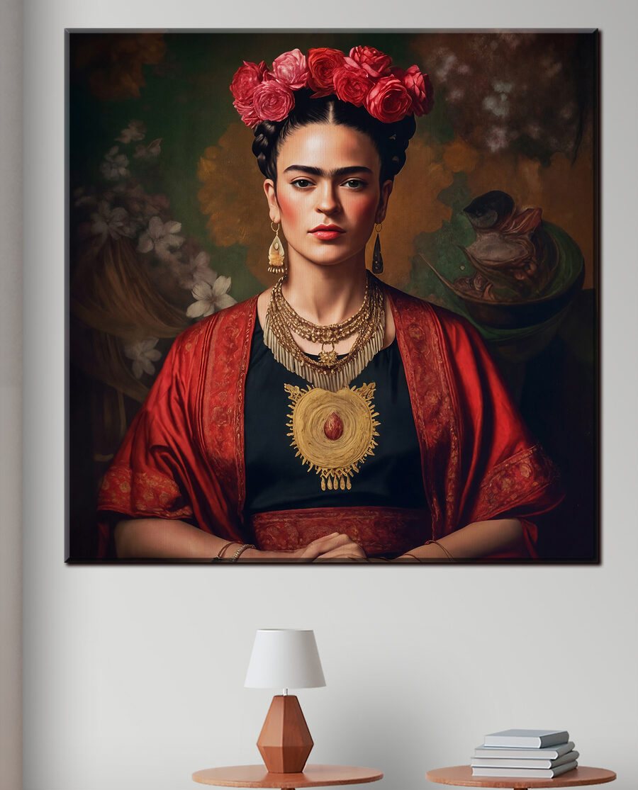 A woman with flowers in her hair A woman with flowers in her hair