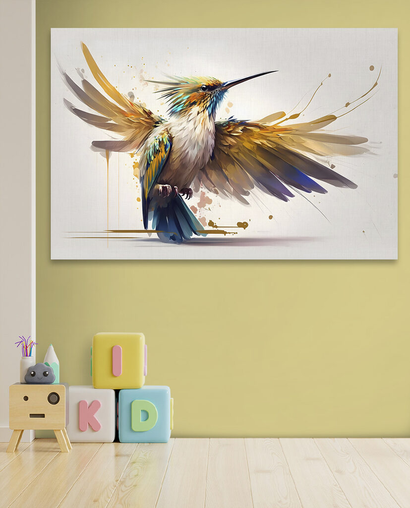 A bird with wings spread A bird with wings spread