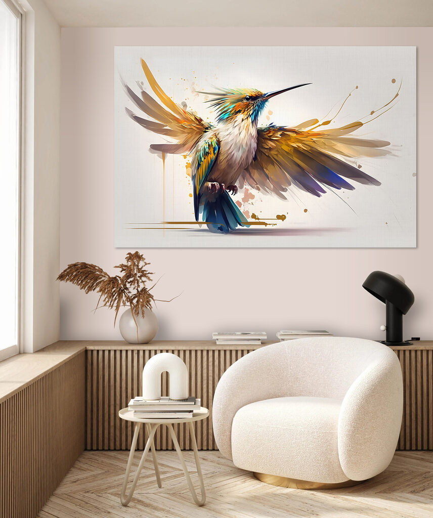 A bird with wings spread A bird with wings spread