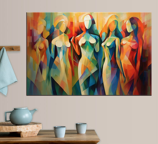 A group of women in dresses