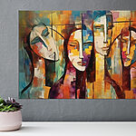 Obraz Malba lidských tváří