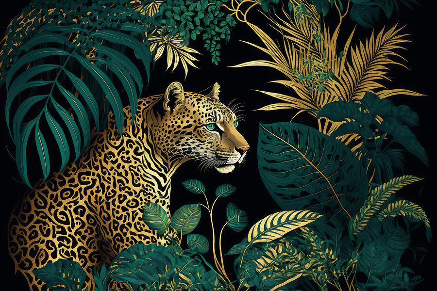 Leopard v džungli
