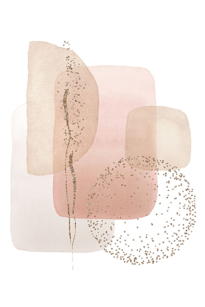 A watercolor painting of squares and dots A watercolor painting of squares and dots