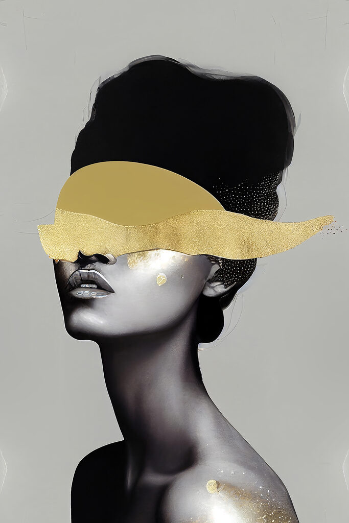 Elegance veiled in mysterious shimmer