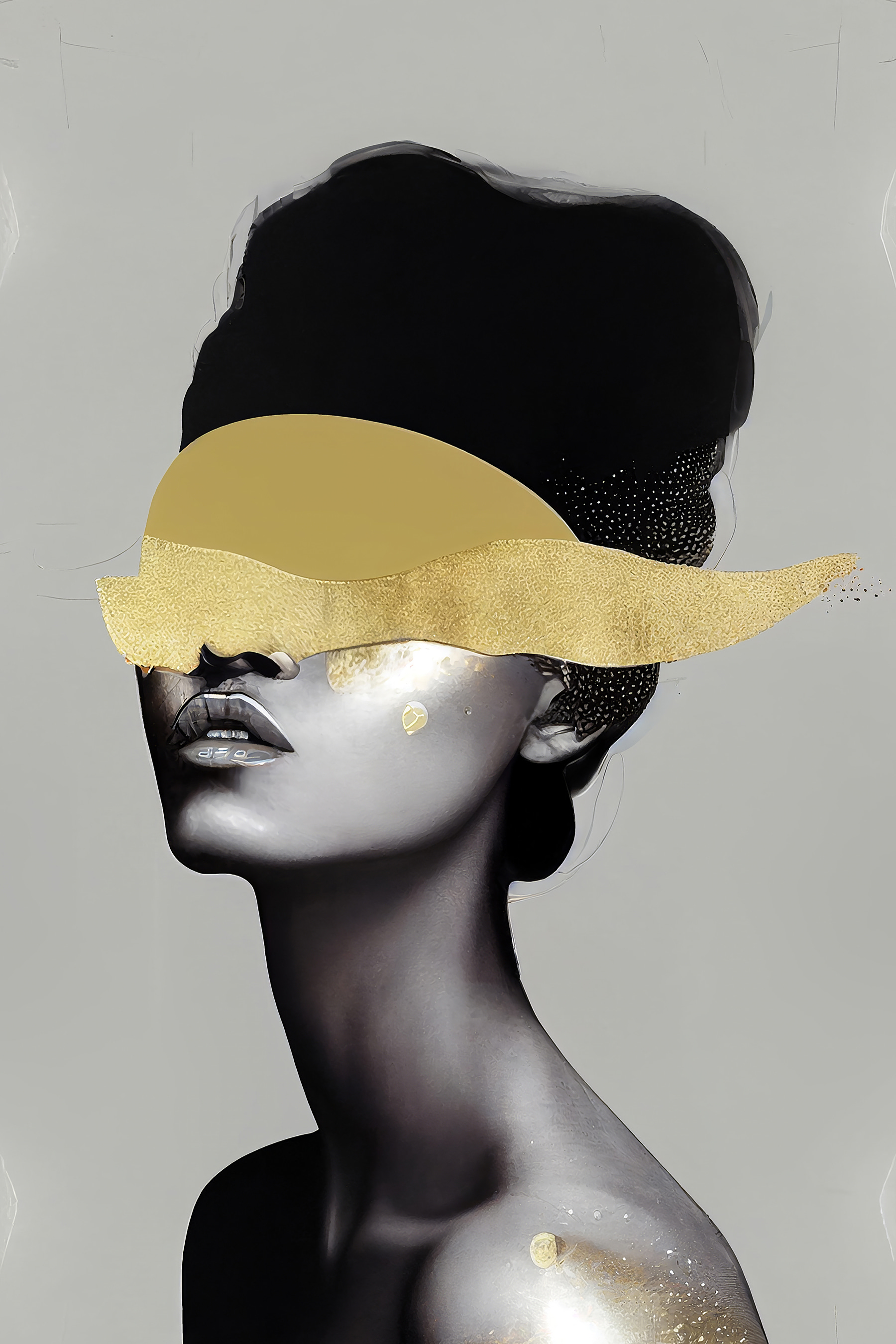 Elegance veiled in mysterious shimmer