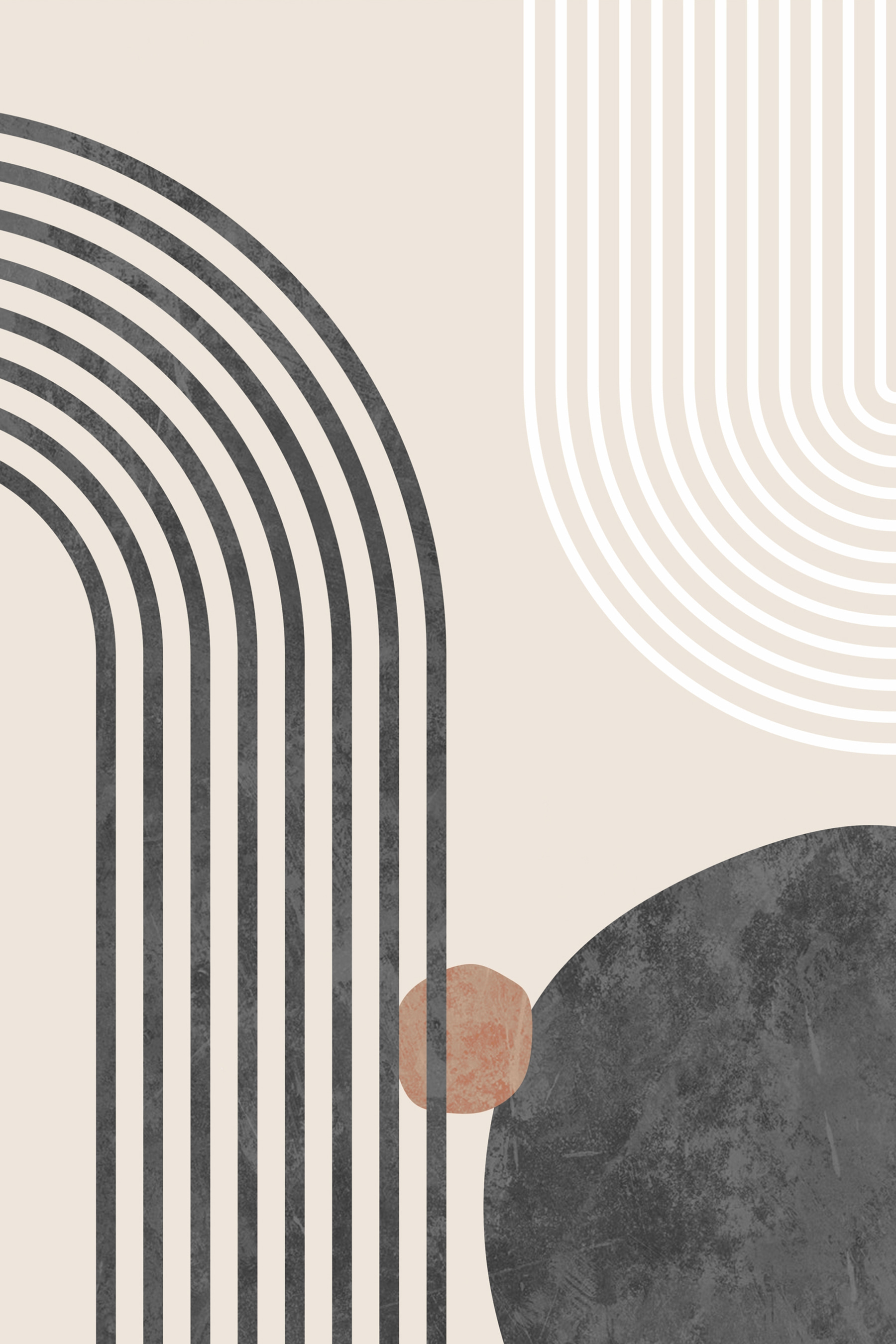 Abstract lines and shapes in harmony