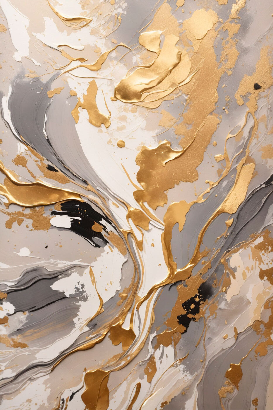 A close up of a painting A close up of a painting