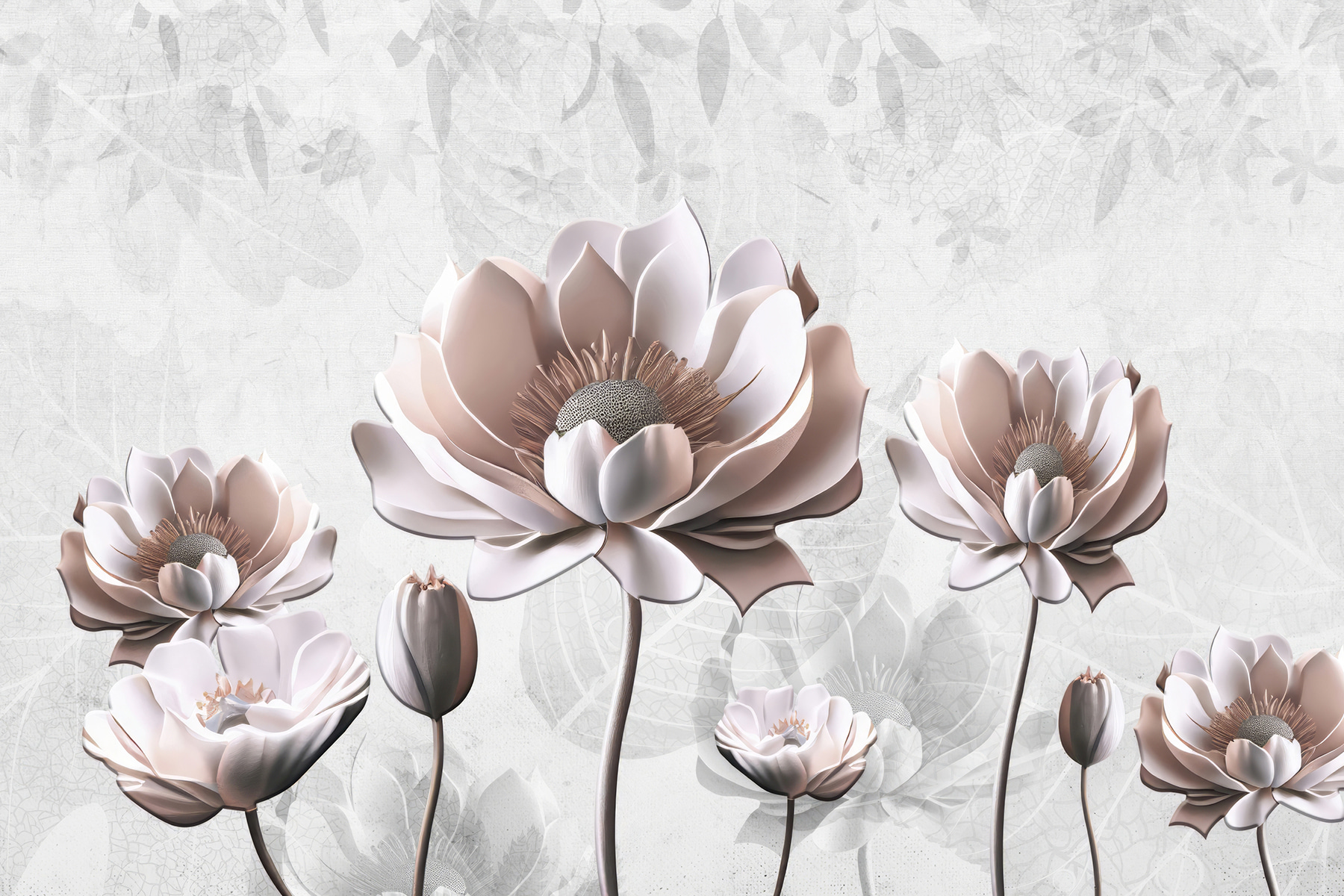 A group of white flowers