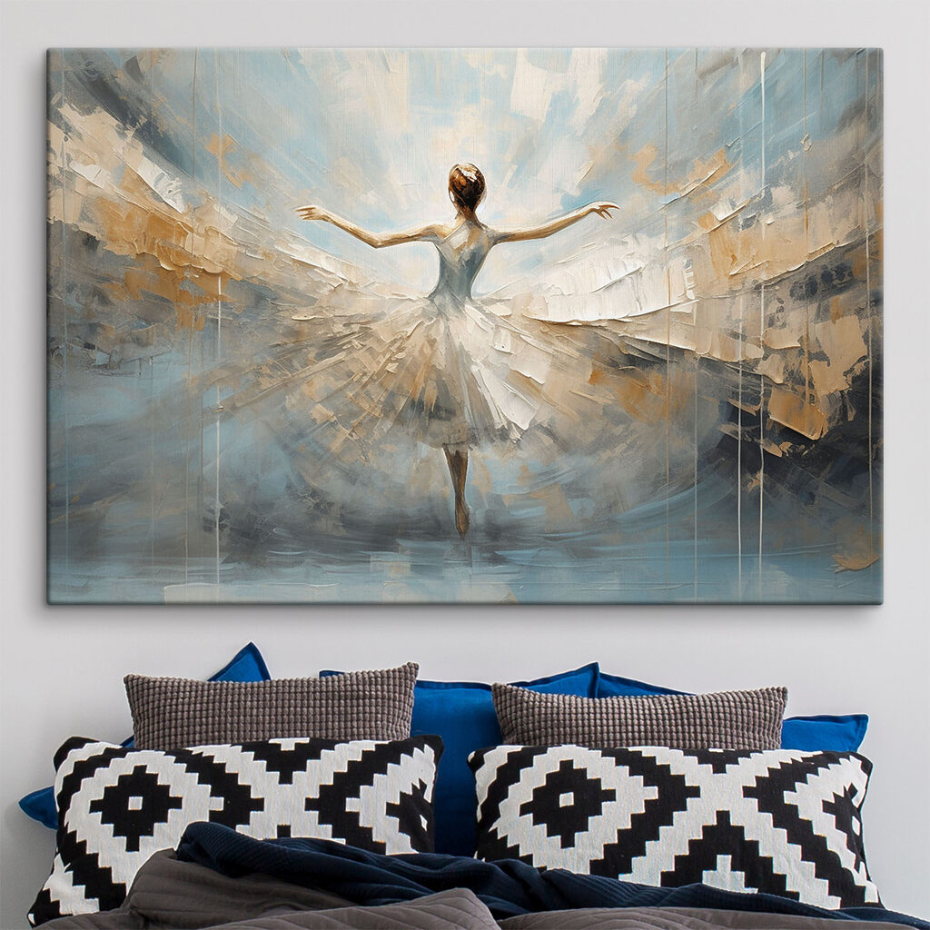 A painting of a woman dancing A painting of a woman dancing