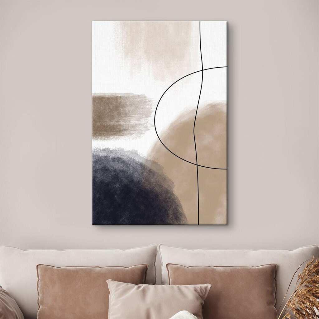 Abstract shapes in muted tones. Abstract shapes in muted tones.