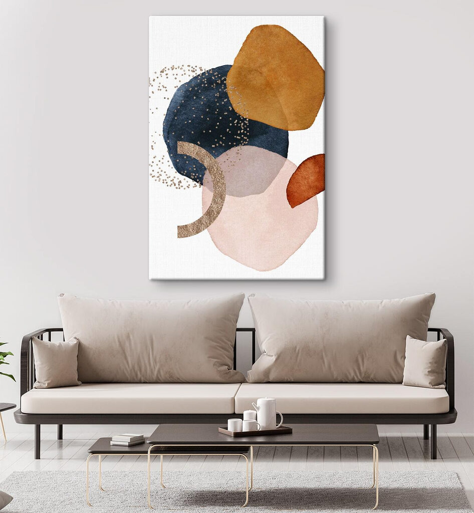 Abstract shapes and sparkling accents Abstract shapes and sparkling accents