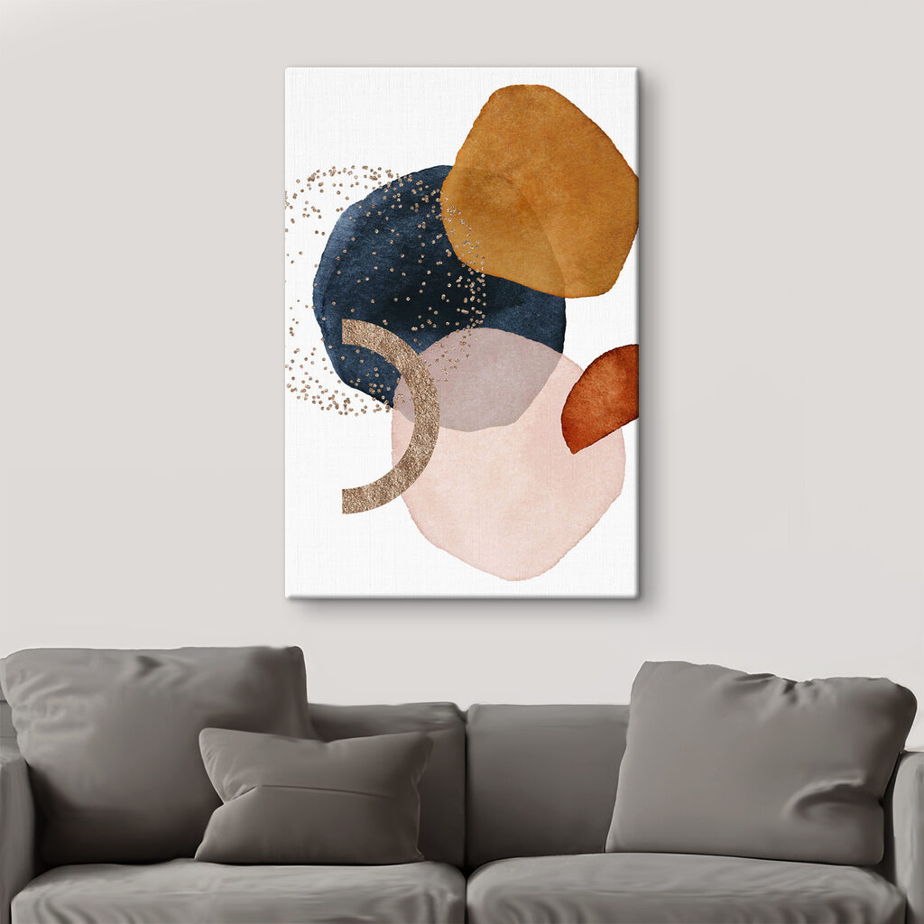 Abstract shapes and sparkling accents Abstract shapes and sparkling accents