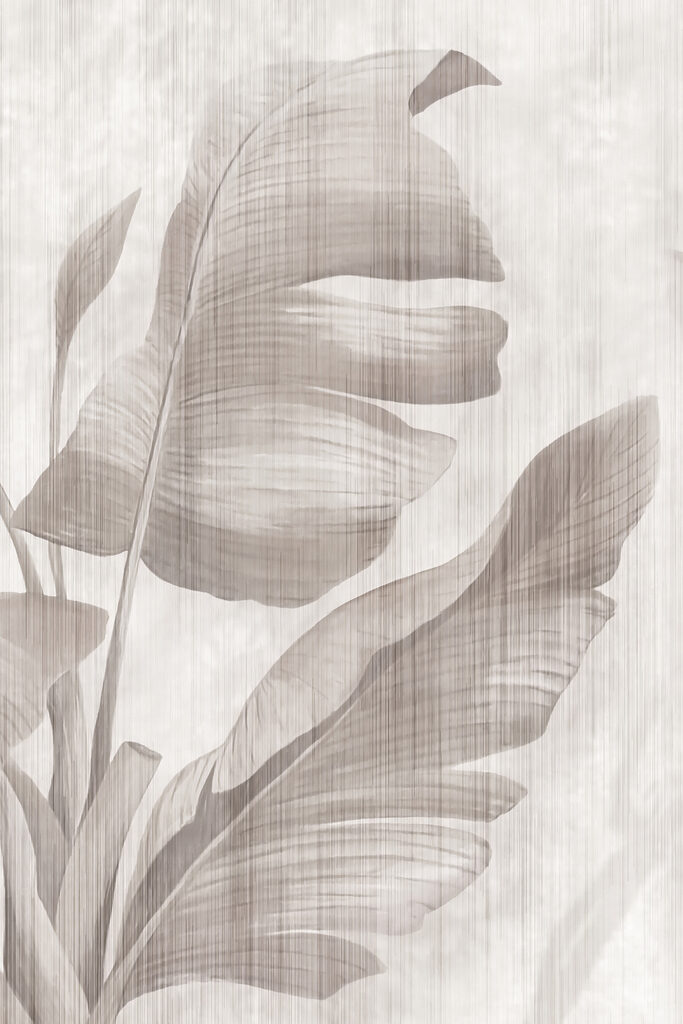 Elegant leaves in soft tones