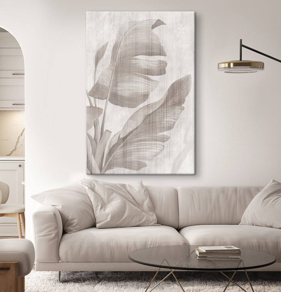 Elegant leaves in soft tones