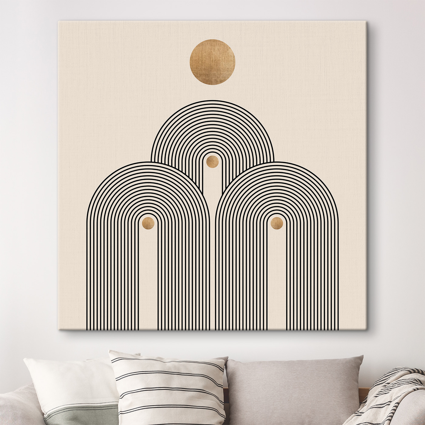 Sun-drenched arches in serene symmetry Sun-drenched arches in serene symmetry