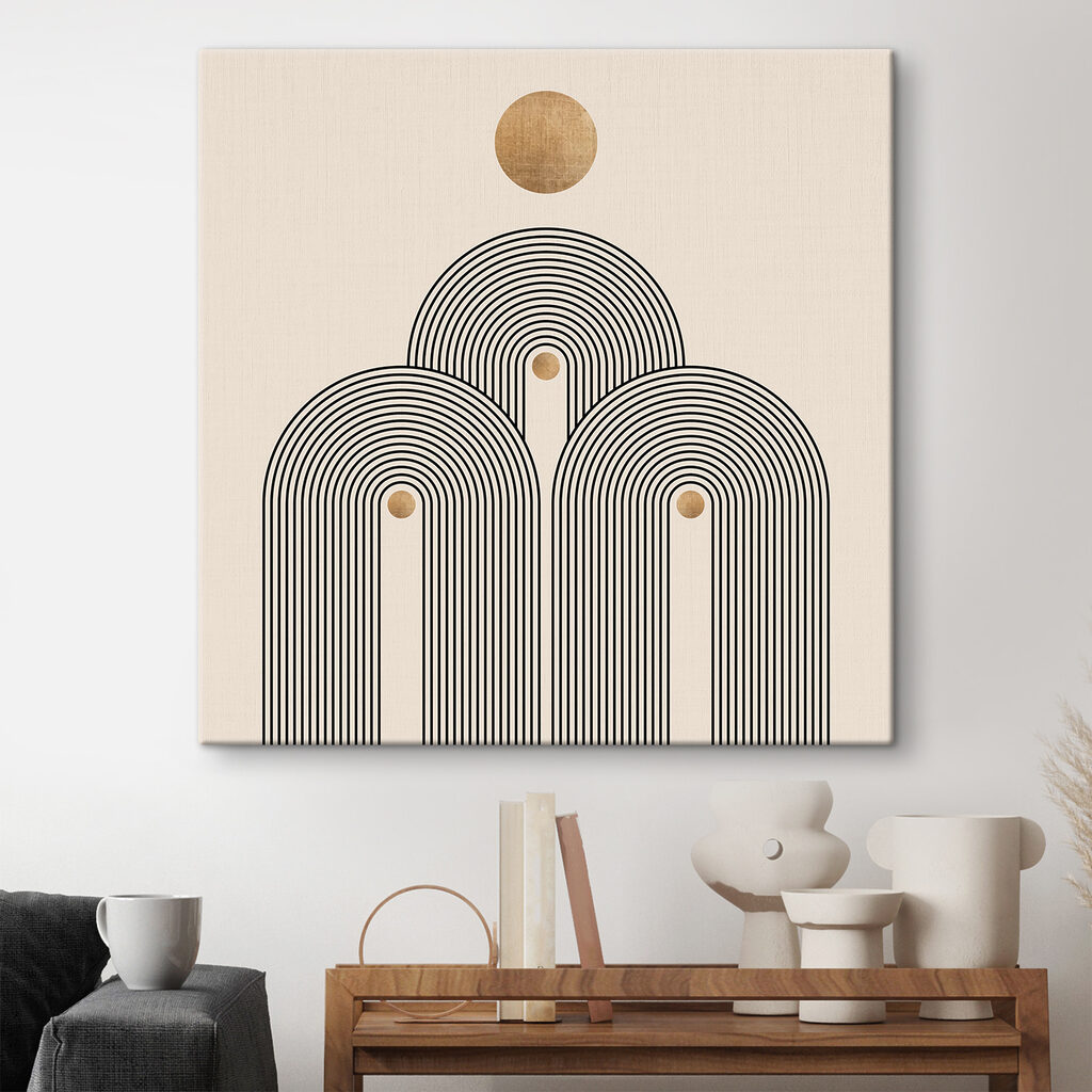 Sun-drenched arches in serene symmetry Sun-drenched arches in serene symmetry