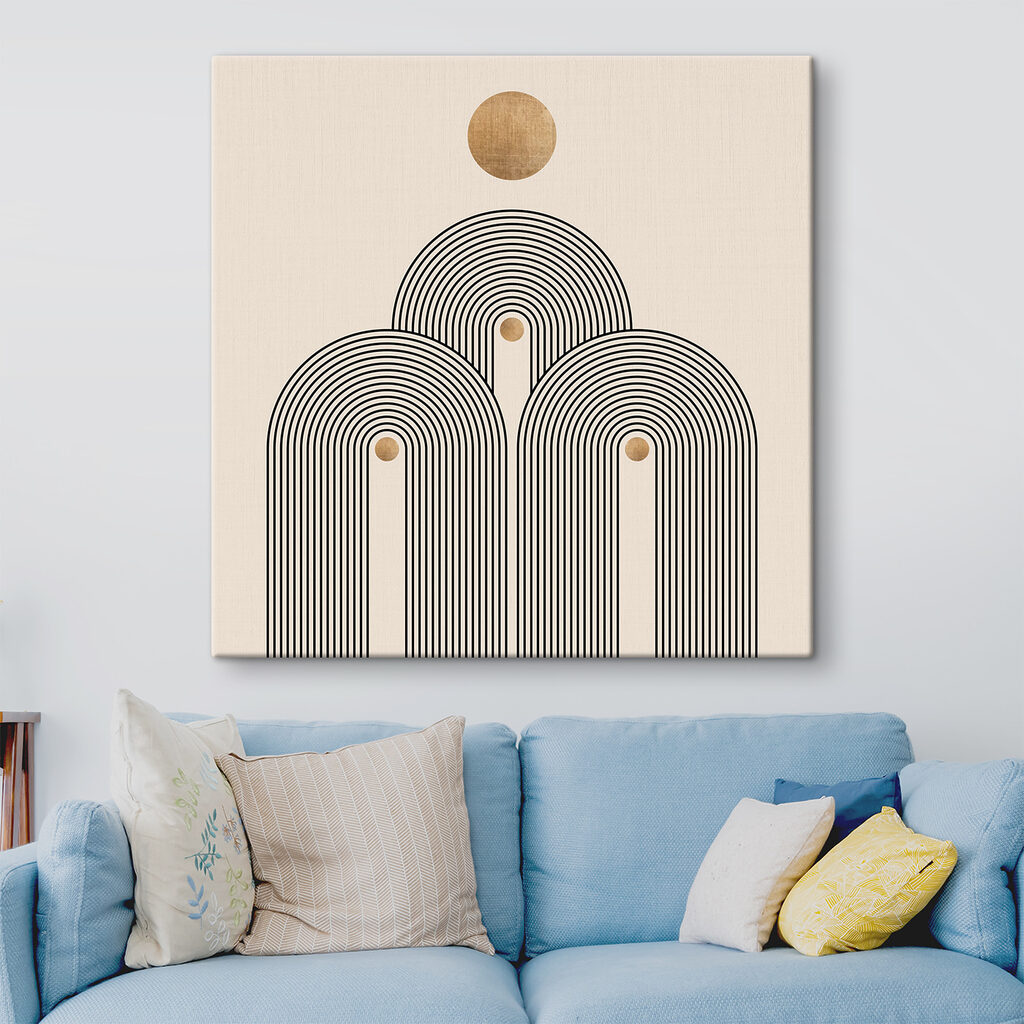 Sun-drenched arches in serene symmetry Sun-drenched arches in serene symmetry
