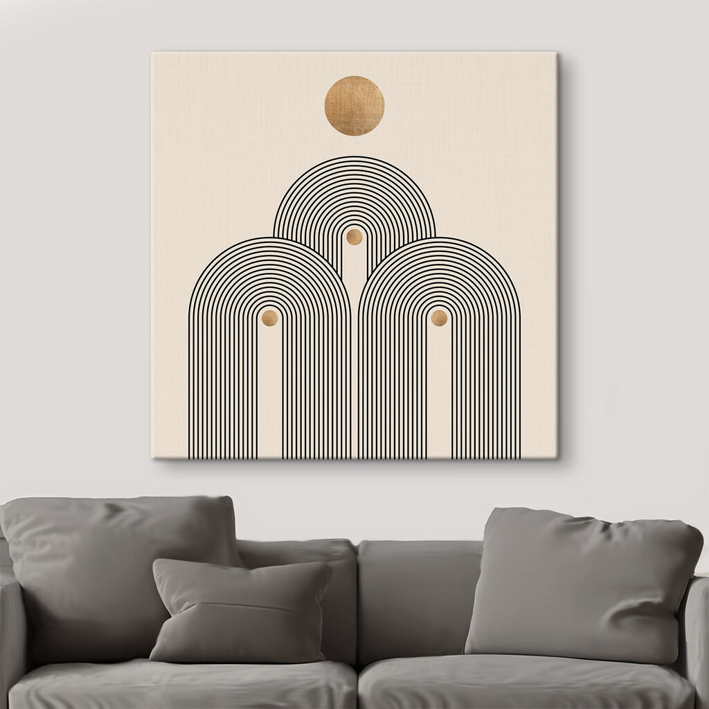 Sun-drenched arches in serene symmetry Sun-drenched arches in serene symmetry