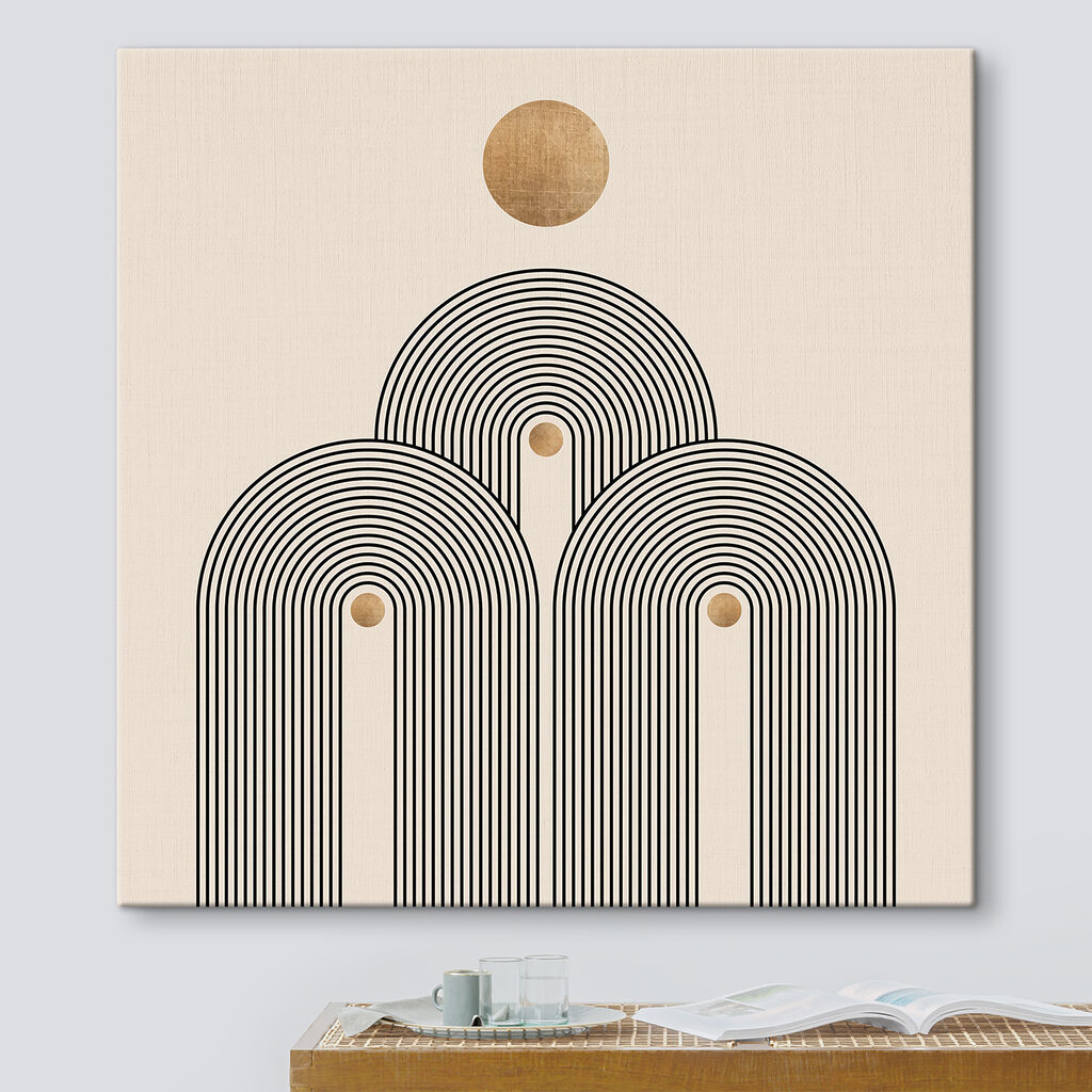 Sun-drenched arches in serene symmetry Sun-drenched arches in serene symmetry