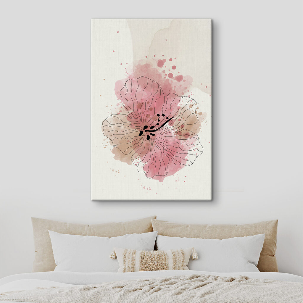 A drawing of a flower