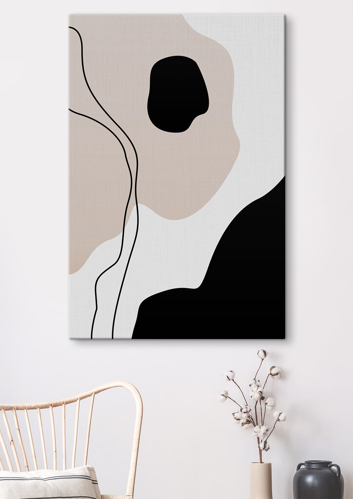 A black and white pattern