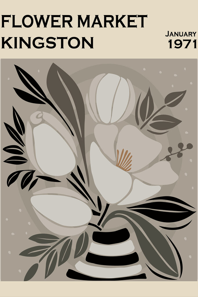 A white flowers with black leaves