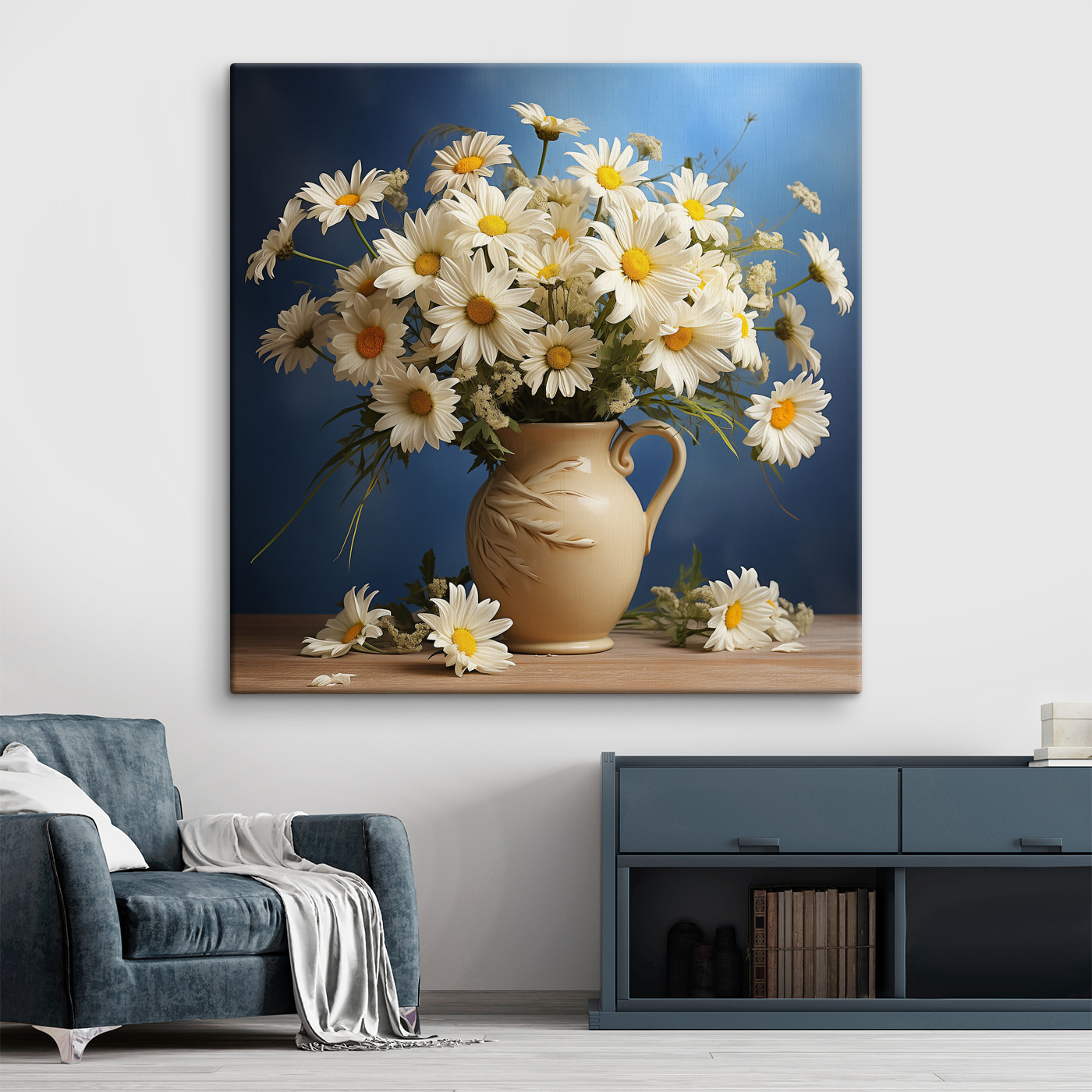 A vase of white flowers A vase of white flowers